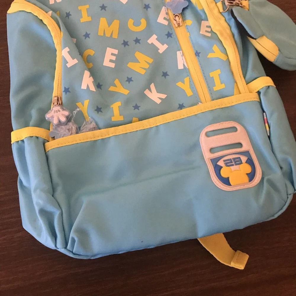 Disney Mickey Mouse Kids Small Light Blue Backpack New
